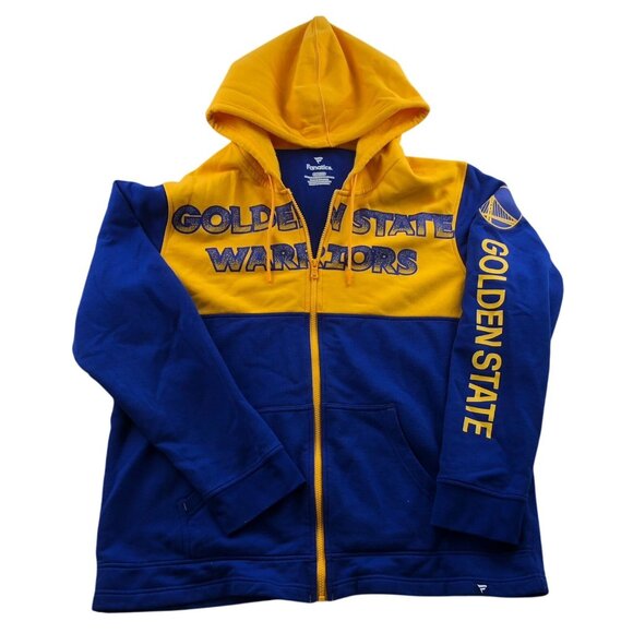 Golden State Warriors Fanatics Mens Hoodie XL Full Zip Basketball Varsity Jacket - Picture 1 of 13